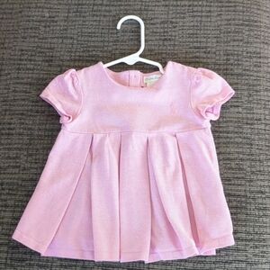 Ralph Lauren Baby Girl Pleated Pink Polo Dress (18M)
